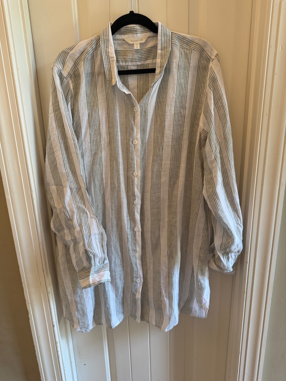 Garner Hill linen button down tunic